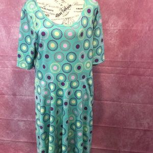 Lularoe 2XL Mint A Line Nicole Dress